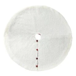 60 In. D Oversized Red And Black Plaid Reversible Sherpa/Flannel Christmas Tree Skirt 17 60 In. D Oversized Red And Black Plaid Reversible Sherpa/Flannel Christmas Tree Skirt -Northlight Shop glitzhome christmas tree skirts 2020100012 76 1000