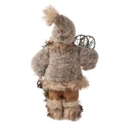 12 In. H Faux Fur Santa Figurine Christmas Tree Topper 8 12 In. H Faux Fur Santa Figurine Christmas Tree Topper -Northlight Shop glitzhome christmas tree toppers gh1114202598 4f 1000