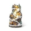 15.50 In. Lighted Skiing Moutain Resin Christmas Village With Movement And Music -Northlight Shop glitzhome christmas villages 2040200001 64 1000