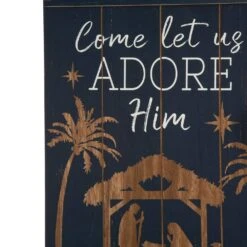 24 In. H Wooden Nativity Wall Decor -Northlight Shop glitzhome christmas wall decorations 2010000009 e1 1000