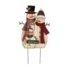 29.92 In. H Metal Christmas Snowman Family Yard Stake -Northlight Shop glitzhome christmas yard decorations 1103202624 64 1000