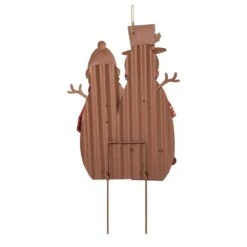 29.92 In. H Metal Christmas Snowman Family Yard Stake -Northlight Shop glitzhome christmas yard decorations 1103202624 fa 1000