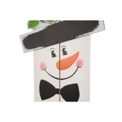 42.00 In. H Wooden Snowman Porch Sign - MERRY -Northlight Shop glitzhome christmas yard decorations 1103203408 1f 1000