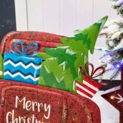 31.89 In. H Rusty Metal Christmas Truck Yard Stake Or Standing Decor Or Wall Decor 13 31.89 In. H Rusty Metal Christmas Truck Yard Stake Or Standing Decor Or Wall Decor -Northlight Shop glitzhome christmas yard decorations 1106202987 44 1000