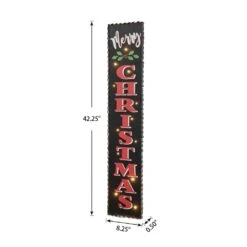42 In. H Wooden Black Christmas Porch Sign Lighted 10 42 In. H Wooden Black Christmas Porch Sign Lighted -Northlight Shop glitzhome christmas yard decorations 2010100020 4f 1000