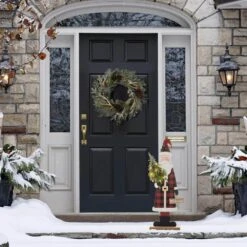 36 In. H Lighted Wooden Santa Porch Decor Christmas Yard Decor (KD) -Northlight Shop glitzhome christmas yard decorations 2010100044 4f 1000