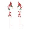 36 In. H Set Of 2 Christmas Metal Cardinal JOY And NOEL With Bell Yard Stake Or Wall Decor 26 36 In. H Set Of 2 Christmas Metal Cardinal JOY And NOEL With Bell Yard Stake Or Wall Decor -Northlight Shop glitzhome christmas yard decorations 2010200071 64 1000