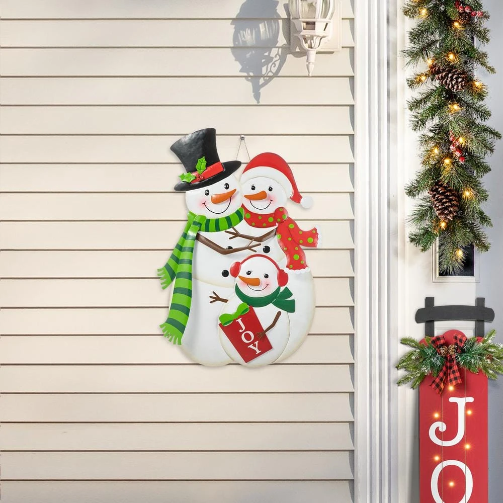 30 In. H Christmas Metal Snowman Family Yard Stake Or Standing Décor Or Hanging Decor 5 30 In. H Christmas Metal Snowman Family Yard Stake Or Standing Décor Or Hanging Decor - Image 5