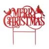 24 In. L Metal Christmas Merry Christmas Yard Stake