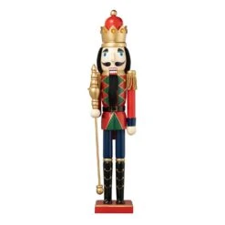 24 In. H Wooden Christmas King Nutcracker