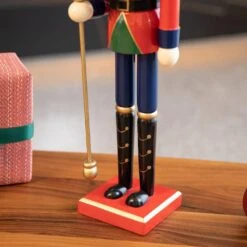 24 In. H Wooden Christmas King Nutcracker -Northlight Shop glitzhome christmas yard decorations 2036700001 fa 1000