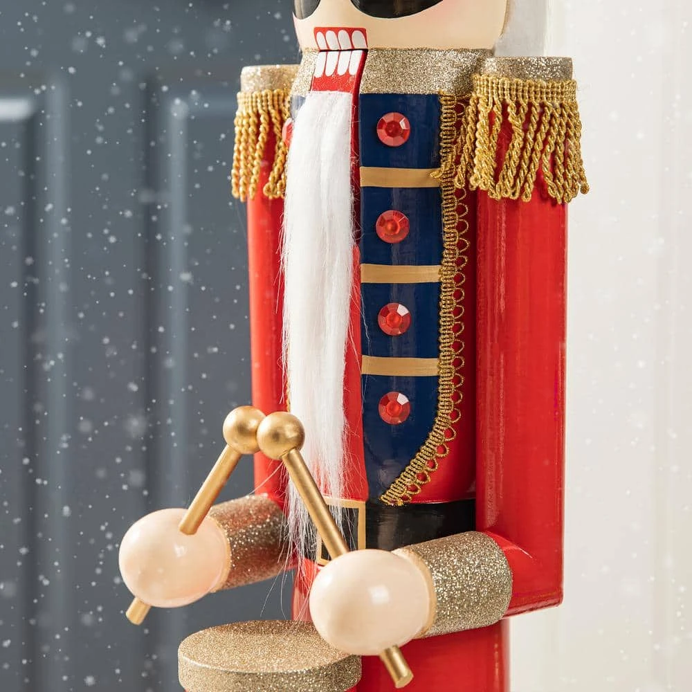 42 In. H Wooden Christmas Soldier Nutcracker 6 42 In. H Wooden Christmas Soldier Nutcracker - Image 6