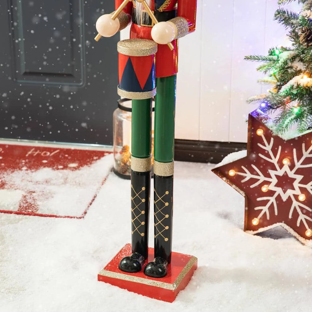 42 In. H Wooden Christmas Soldier Nutcracker 7 42 In. H Wooden Christmas Soldier Nutcracker - Image 7