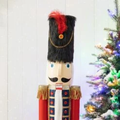 42 In. H Wooden Christmas Soldier Nutcracker 13 42 In. H Wooden Christmas Soldier Nutcracker -Northlight Shop glitzhome christmas yard decorations 2036700004 4f 1000