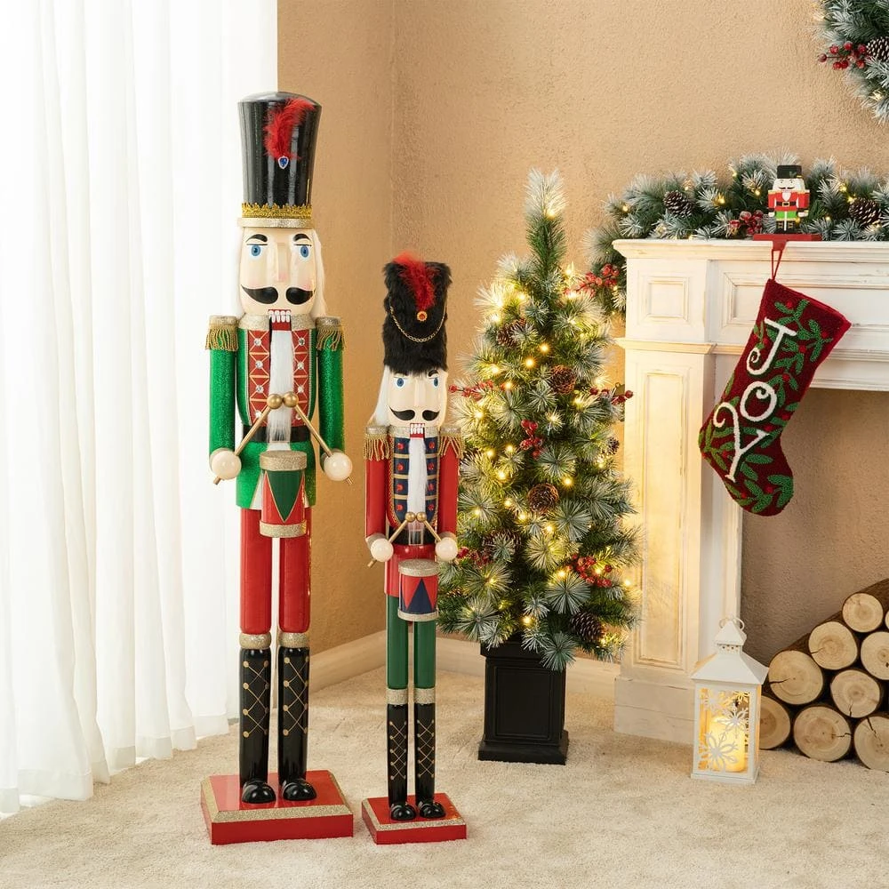 42 In. H Wooden Christmas Soldier Nutcracker 3 42 In. H Wooden Christmas Soldier Nutcracker - Image 3