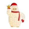 42 In. H Lighted Christmas 3D Fabric Yeti Outdoor Decor With 130 Warm White LED Lights -Northlight Shop glitzhome christmas yard decorations 2039800017 64 1000