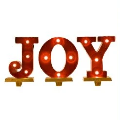 8.46 In. H JOY Stocking Holder (Set Of 3)