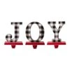 Wooden/Metal JOY Christmas Stocking Holder (Set Of 3) -Northlight Shop glitzhome stocking holders 2005000017 64 1000