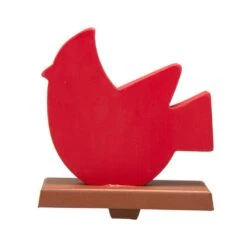 6.3 In. L Wooden/Metal Cardinal Stocking Holder -Northlight Shop glitzhome stocking holders 2005000018 4f 1000