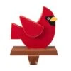 6.3 In. L Wooden/Metal Cardinal Stocking Holder -Northlight Shop glitzhome stocking holders 2005000018 64 1000