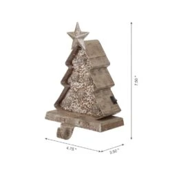 7.50 In. H Marquee LED Metal Christmas Tree Stocking Holder (2-Pack) -Northlight Shop glitzhome stocking holders 2005000025 1f 1000