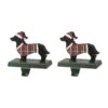 5.92 In. H Wooden/Metal Dachshund Stocking Holder (2-Pack) -Northlight Shop glitzhome stocking holders 2005000036 64 1000