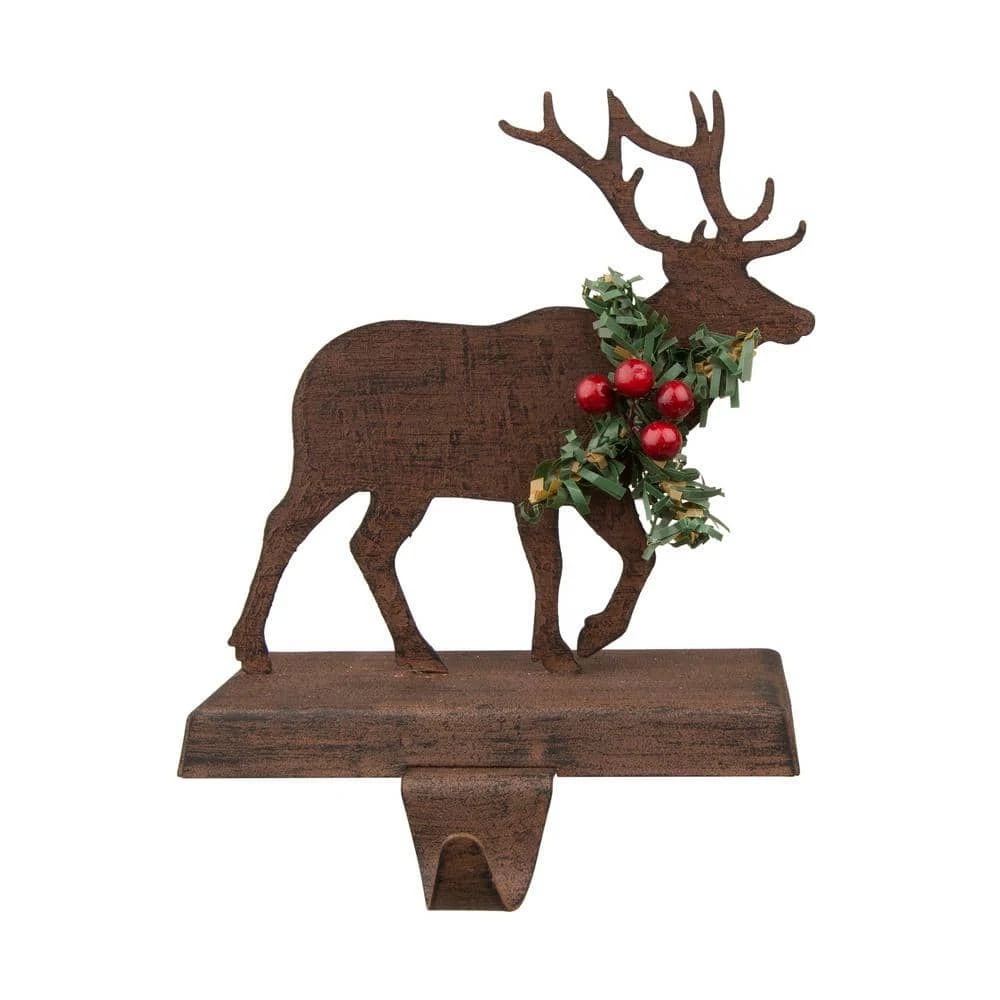 6.50 In. H Wooden/Metal Reindeer Stocking Holder (2-Pack) 3 6.50 In. H Wooden/Metal Reindeer Stocking Holder (2-Pack) - Image 3