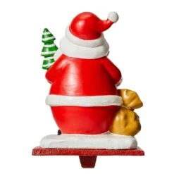 6.25 In. H Set Of 3 Resin Santa, Snowman, Penguin Stocking Holder -Northlight Shop glitzhome stocking holders 2005000041 44 1000