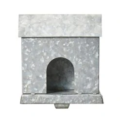 7.00 In. H Galvanized House Stocking Holder (Set Of 3) -Northlight Shop glitzhome stocking holders 2005000043 44 1000
