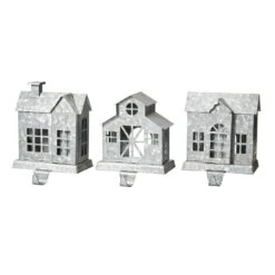 7.00 In. H Galvanized House Stocking Holder (Set Of 3)