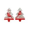 7 In. H Metal Christmas Cardinal Stocking Holder (Set Of 2) -Northlight Shop glitzhome stocking holders 2005000045 64 1000