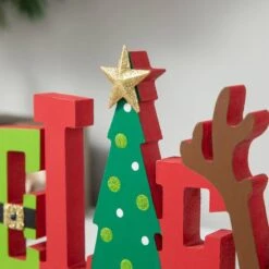 7.75 In. H Wooden/Metal "Belive" Christmas Stocking Holder -Northlight Shop glitzhome stocking holders 2005000071 4f 1000