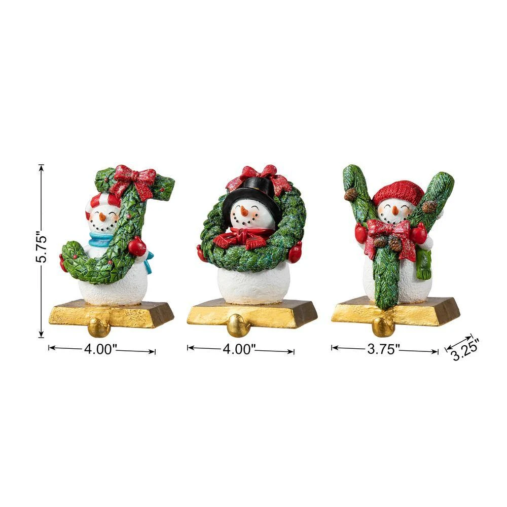 Resin Joy Stocking Holders (Set Of 3) 5 Resin Joy Stocking Holders (Set Of 3) - Image 5