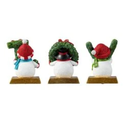 Resin Joy Stocking Holders (Set Of 3) 9 Resin Joy Stocking Holders (Set Of 3) -Northlight Shop glitzhome stocking holders 2005000075 4f 1000