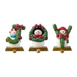 Resin Joy Stocking Holders (Set Of 3) 8 Resin Joy Stocking Holders (Set Of 3) -Northlight Shop glitzhome stocking holders 2005000075 c3 1000