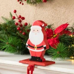 6.50 In. H Wooden/Metal Snowman Head Stocking Holder (2-Pack) -Northlight Shop glitzhome stocking holders 2005000081 76 1000