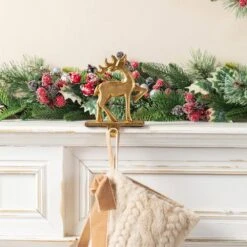 Christmas Resin Tree And Reindeer Stocking Holder (Set Of 3) 13 Christmas Resin Tree And Reindeer Stocking Holder (Set Of 3) -Northlight Shop glitzhome stocking holders 2005000083 31 1000