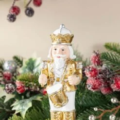 Christmas Resin Nutcracker Stocking Holder (Set Of 2) -Northlight Shop glitzhome stocking holders 2005000084 1f 1000