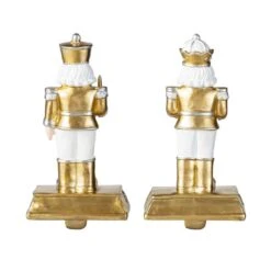 Christmas Resin Nutcracker Stocking Holder (Set Of 2) -Northlight Shop glitzhome stocking holders 2005000084 66 1000