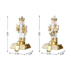 Christmas Resin Nutcracker Stocking Holder (Set Of 2) -Northlight Shop glitzhome stocking holders 2005000084 c3 1000