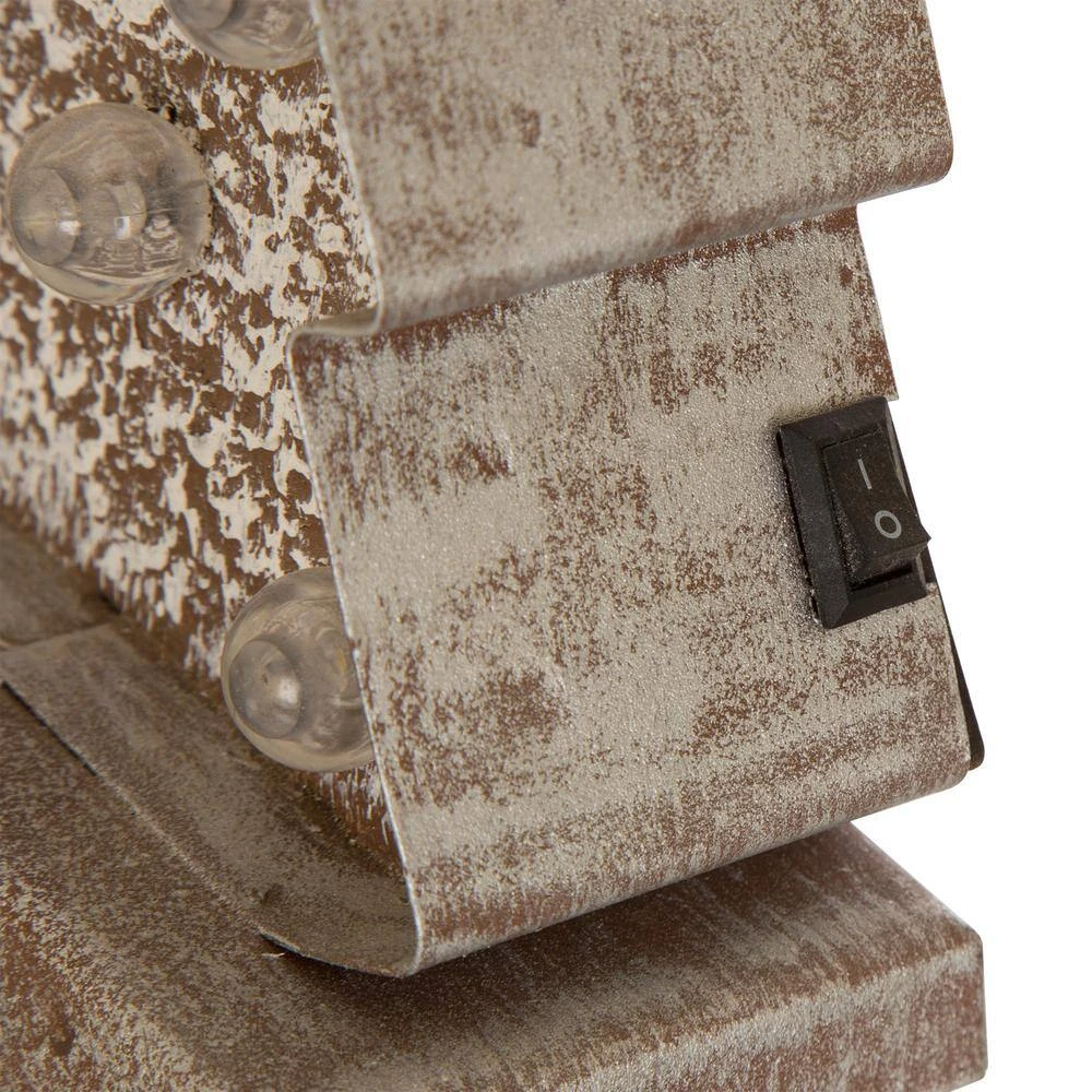 7.50 In. H Marquee LED Wooden/Metal Christmas Tree Stocking Holder 5 7.50 In. H Marquee LED Wooden/Metal Christmas Tree Stocking Holder - Image 5