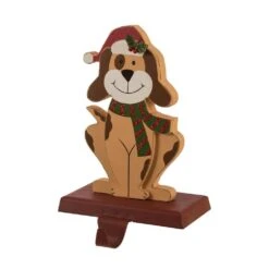 7.76 In, H Wooden/Metal Dog Stocking Holder 6 7.76 In, H Wooden/Metal Dog Stocking Holder -Northlight Shop glitzhome stocking holders gh1124202626 4f 1000
