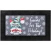 Home Accents Holiday LED Christmas Gnome Car 18 In. X 30 In. Rubber Light And Sound Door Mat