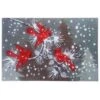 18 In. X 27 In. Cardinal Radiance Super Scraper Door Mat -Northlight Shop gray red nedia home christmas doormats 33130 64 1000