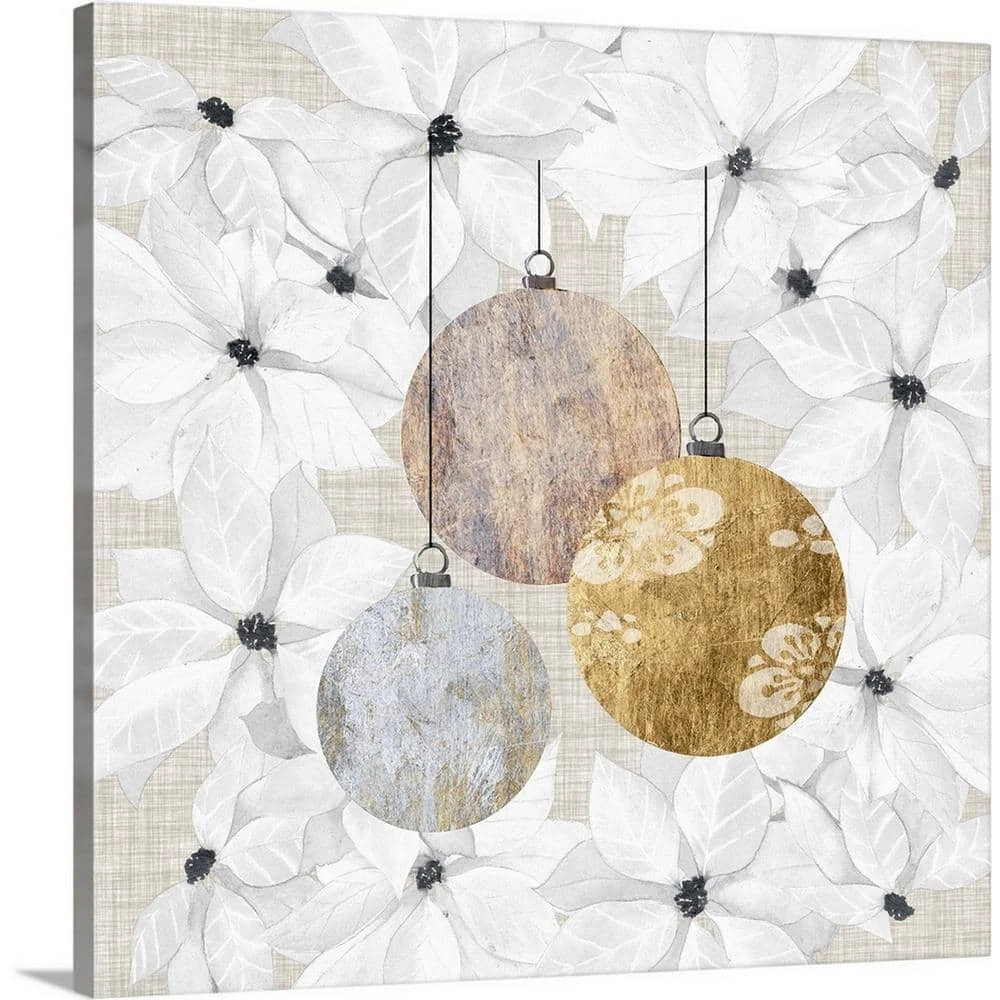 16 In. X 16 In. Sophisticated Christmas IV By Grace Popp Canvas Wall Art 1 16 In. X 16 In. Sophisticated Christmas IV By Grace Popp Canvas Wall Art