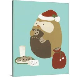 24 In. X 30 In. Happy Owlidays IX By June Vess Canvas Wall Art