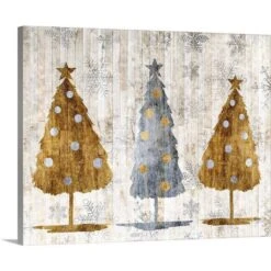 20 In. X 16 In. Sophisticated Christmas Collection A By World Art Group Canvas Wall Art