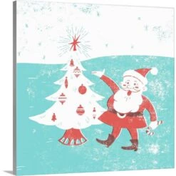 24 In. X 24 In. Mid-Century Christmas I By Jacob Green Canvas Wall Art