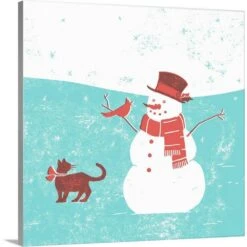 16 In. X 16 In. Mid-Century Christmas II By Jacob Green Canvas Wall Art