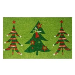 Christmas Trio 17 In. X 29 In. Coir Door Mat